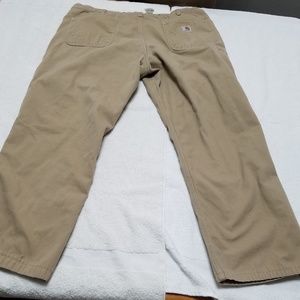 Carhartt classic tan work pants - 40-32